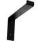 Ekena Millwork Steel Truss Shelf Bracket, Powder Coated Black 2"W x 10"D x 7 1/4"H BKTM02X10X07TSPBL - alternate 1